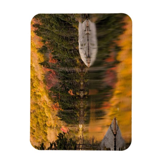 Herbstfarben auf dem Biberteich Magnet (Vertikal)