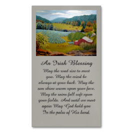 Herbstfarben auf dem Weinberg Magnetische Visitenkarte