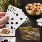 Herbstfarben auf der Cresteincreme Spielkarten (In Situ)