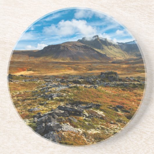 Herbstfarben auf der Landschaft Getränkeuntersetzer (Vorne)