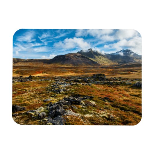 Herbstfarben auf der Landschaft Magnet (Horizontal)