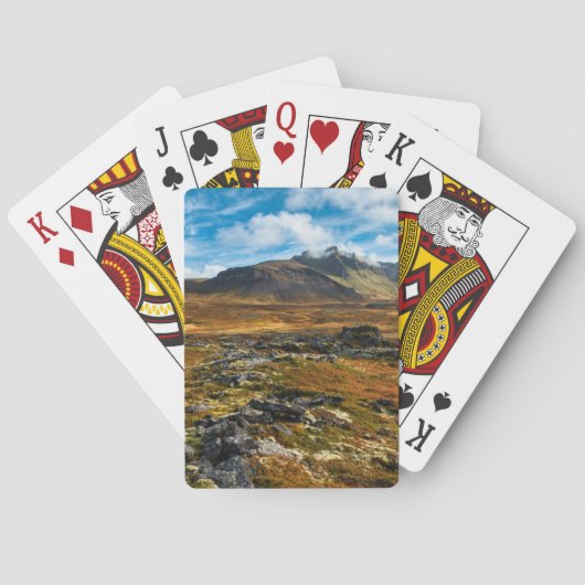 Herbstfarben auf der Landschaft Spielkarten (Rückseite)