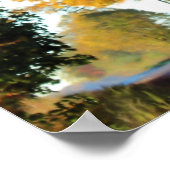 Herbstfarben auf der Landstraße Poster (Ecke)