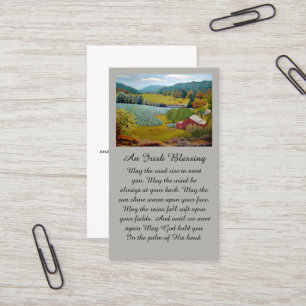 Herbstfarben auf der Weingarten Beileid Gedenkkart Visitenkarte