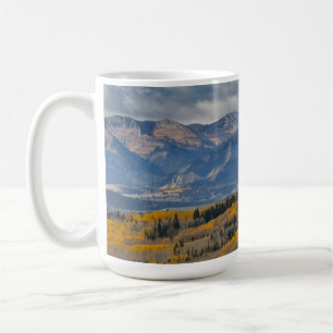 Herbstfarben auf Espenwäldchen Kaffeetasse