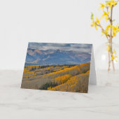 Herbstfarben auf Espenwäldchen Karte (Gelbe Blume)