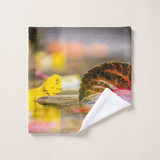 Herbstfarben Badhandtuch Set (Waschlappen)