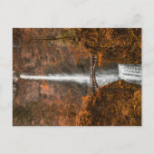 Herbstfarben bei Multnomah Falls Postkarte (Vorderseite)