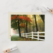 Herbstfarben Bible Verse-Ermutigungskarte Karte (Vorderseite/Rückseite Beispiel)