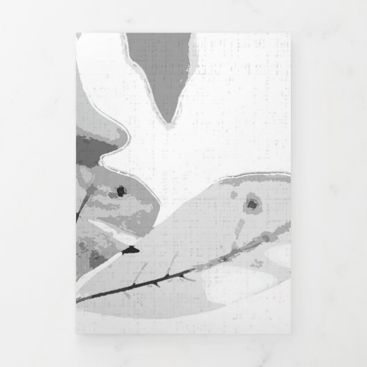 Herbstfarben, Blätter 2 Dreifach Gefaltete Urlaubskarte (Cover)