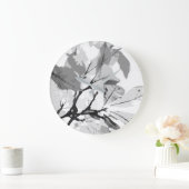 Herbstfarben, Blätter 2 Große Wanduhr (Zuhause)