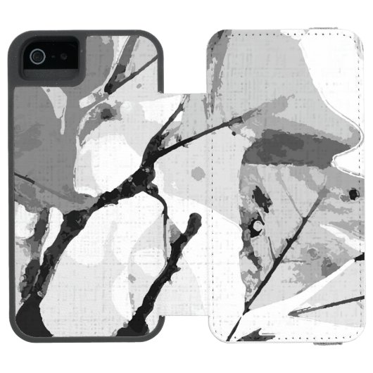 Herbstfarben, Blätter 2 Incipio iPhone Geldbeutel-Hülle (Folio Geöffnet)