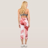 Herbstfarben, Blätter 3 Capri Leggings (Rückseite)