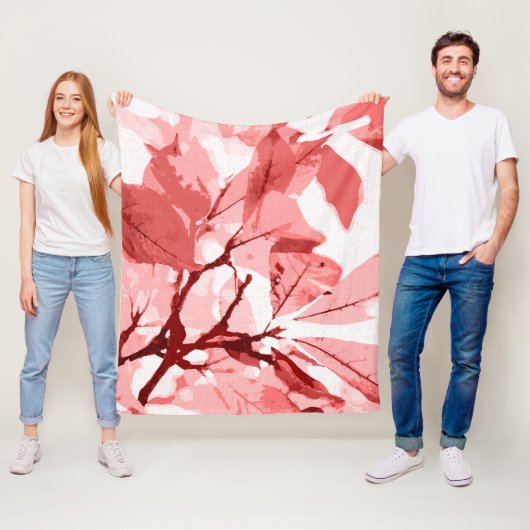 Herbstfarben, Blätter 3 Fleecedecke (Beispiel)