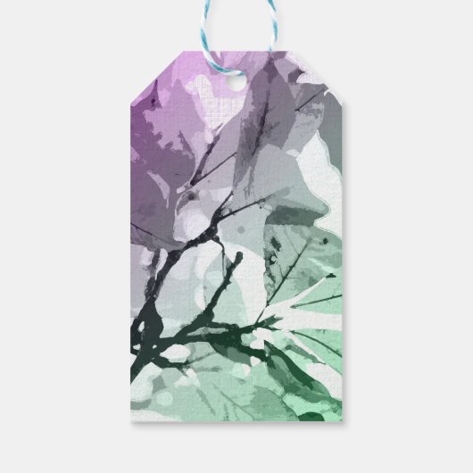 Herbstfarben, Blätter 5 Geschenkanhänger (Rückseite)