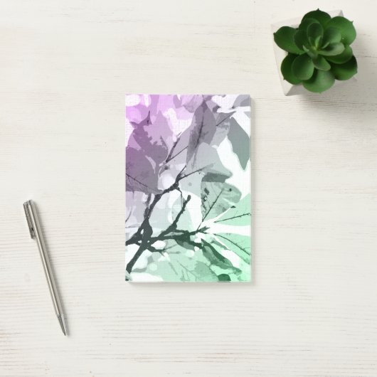 Herbstfarben, Blätter 5 Post-it Klebezettel (Büro)