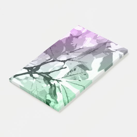 Herbstfarben, Blätter 5 Post-it Klebezettel (angewinkelt)