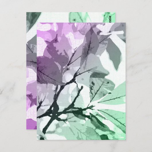 Herbstfarben, Blätter 5 Postkarte (Vorne/Hinten)