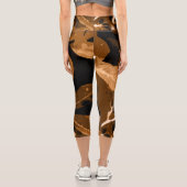 Herbstfarben, Blätter 6 Capri Leggings (Rückseite)