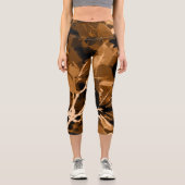 Herbstfarben, Blätter 6 Capri Leggings (Vorderseite)