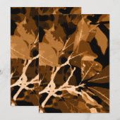Herbstfarben, Blätter 6 Dankeskarte (Vorne/Hinten)