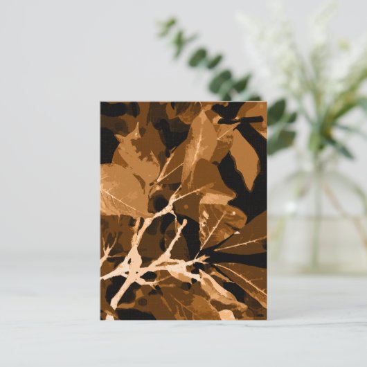 Herbstfarben, Blätter 6 Postkarte (Stehend Vorderseite)