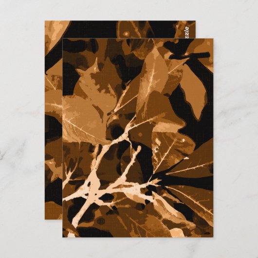 Herbstfarben, Blätter 6 Postkarte (Vorne/Hinten)