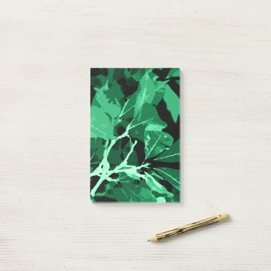 Herbstfarben, Blätter 7 Post-it Klebezettel (Auf Schreibtisch)