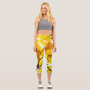 Herbstfarben, Blätter Capri Leggings