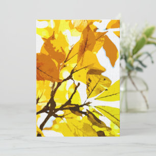 Herbstfarben, Blätter Dankeskarte