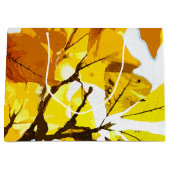 Herbstfarben, Blätter Große Geschenktüte (Vorderseite)