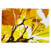 Herbstfarben, Blätter Große Geschenktüte (Rückseite)