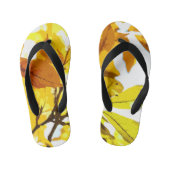 Herbstfarben, Blätter Kinderbadesandalen (Fußbett)