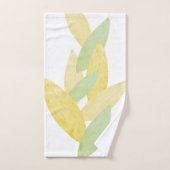Herbstfarben Blätter Muster Badhandtuch Set (Handtuch)