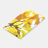 Herbstfarben, Blätter Post-it Klebezettel (angewinkelt)