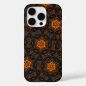 Herbstfarben Blau, Grau, Gold iPhone Case (Rückseite)