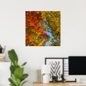 Herbstfarben, Blue Sky, Ohio Poster (Heimbüro)