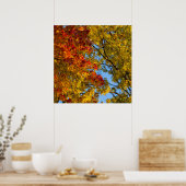 Herbstfarben, Blue Sky, Ohio Poster (Küche)