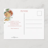 Herbstfarben Blumenkohl Erntedank 2-Foto Postkarte (Rückseite)