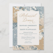 Herbstfarben Caramel Probe Abendessen Einladung (Vorderseite)