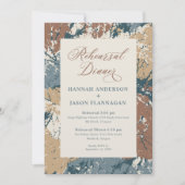 Herbstfarben Cinnamon Probe Abendessen Einladung (Vorderseite)