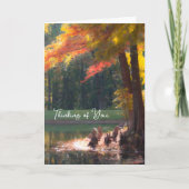 Herbstfarben denken Sie an Ihre schwierige Zeit Karte (Vorderseite)