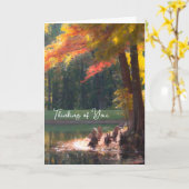 Herbstfarben denken Sie an Ihre schwierige Zeit Karte (Gelbe Blume)