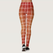 Herbstfarben der geometrischen Linien Leggings (Rückseite)