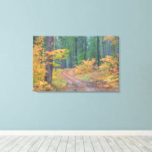 Herbstfarben der Wälder in der Kaskade 2 Leinwanddruck (Insitu (Holzboden))