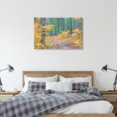 Herbstfarben der Wälder in der Kaskade 2 Leinwanddruck (Insitu (Schlafzimmer))