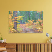 Herbstfarben der Wälder in der Kaskade 2 Leinwanddruck (Insitu (Wohnzimmer))