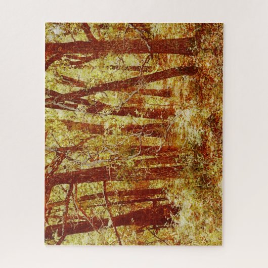 Herbstfarben der Waldkunst im Herbst Puzzle (Vertikal)
