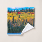 Herbstfarben Die Schönheit des Herbstes Badhandtuch Set (Waschlappen)