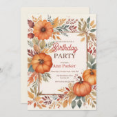 Herbstfarben Einladung (Vorne/Hinten)